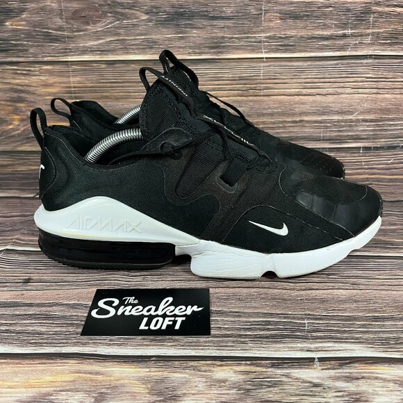 Nike Air Max Infinity Men's Black White Athletic Shoes
